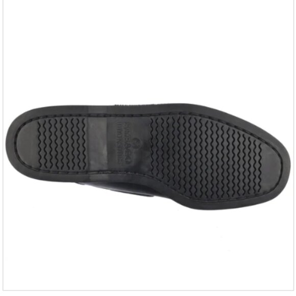 NEW SEBAGO  wome Leather Portland Vamp Glitter Flats black 253 - Picture 4 of 8